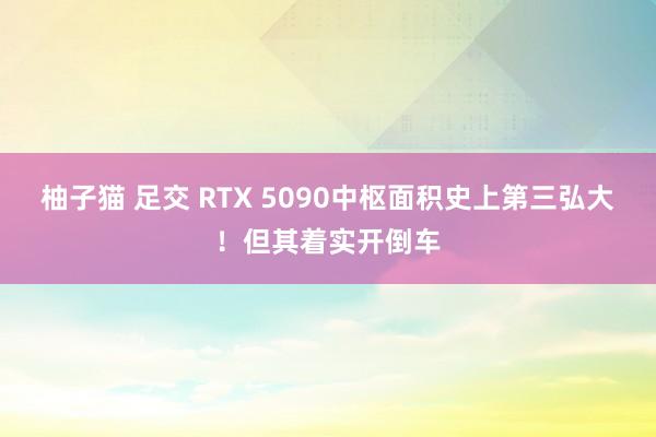 柚子猫 足交 RTX 5090中枢面积史上第三弘大！但其着实开倒车